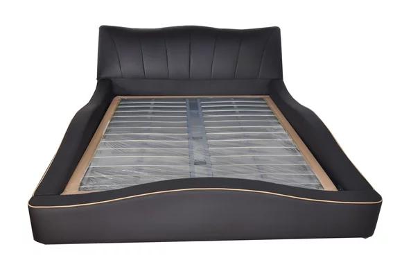 Luxus Design Leder Polster Hotel Bett mit USB Rahmen Gestell Betten