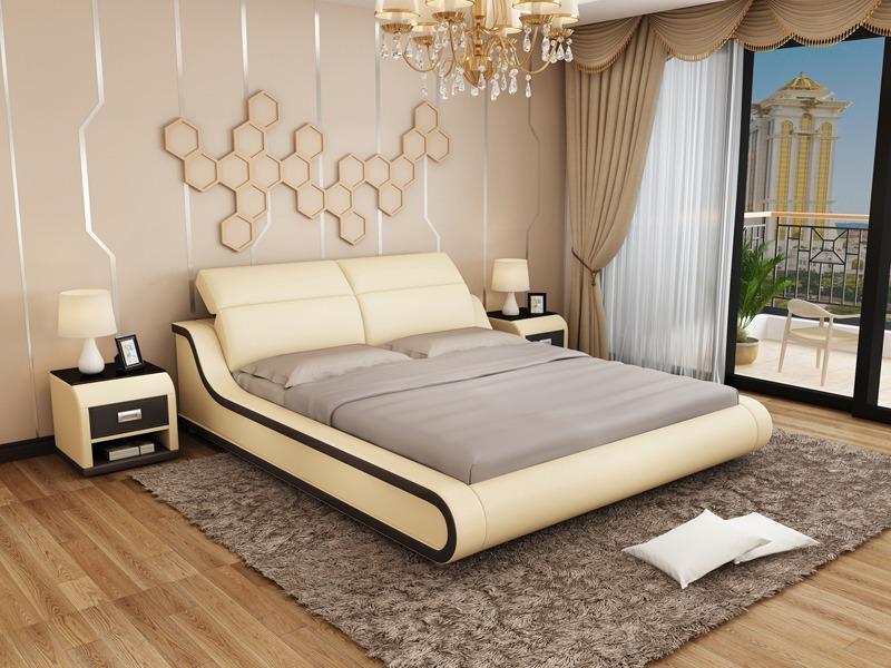 Bett mit USB Polsterbett Doppelbett Ehebett Betten 140/160/180 LB8835