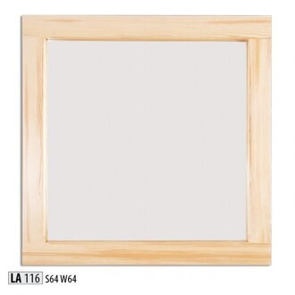 Handgefertigter Wandspiegel Massivholz Große Spiegel Holzrahmen 64 * 64 cm Neu