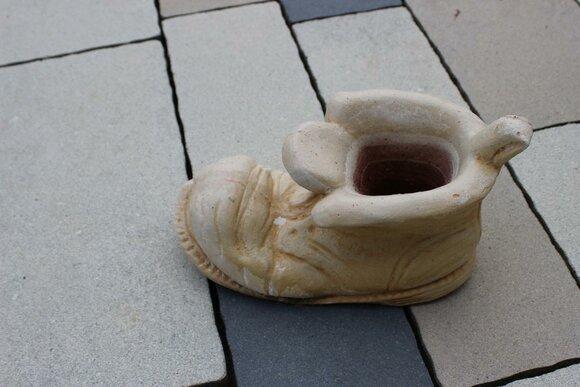 Design Figur Skulptur Figuren Skulpturen Dekoration Stein Schuh Skulptur Sofort