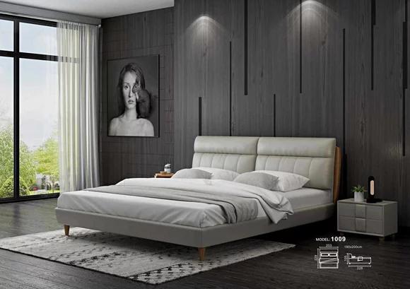 Bett Polster Design Luxus Doppel Betten Beige 180x200 Schlaf Zimmer
