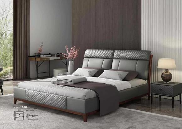 Bett Polster Design 180x200cm Doppel Hotel Betten Schlaf Zimmer Leder