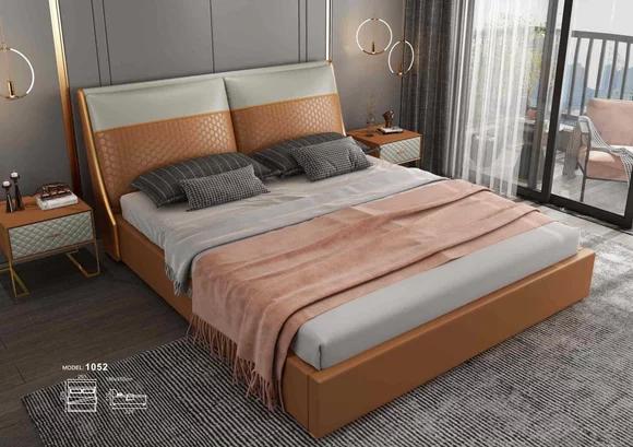 Designer Bett Schlafzimmer Betten Textil Leder Hotel Polster Luxus