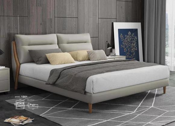 Klassische Luxus Betten Polster Leder Hochwertiges Schlafzimmer Bett