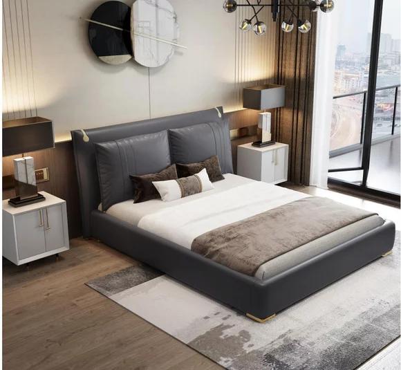 Doppelbett Bett Ehebett Design Luxus Luxur Designbett Textil Betten