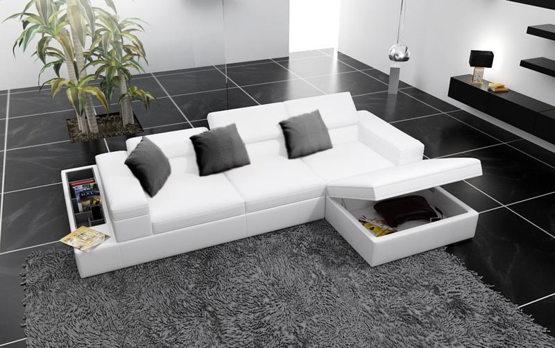 Eck Sofa Polster Couch Sitz Ecke Leder Sofa L Form Wohnlandschaft