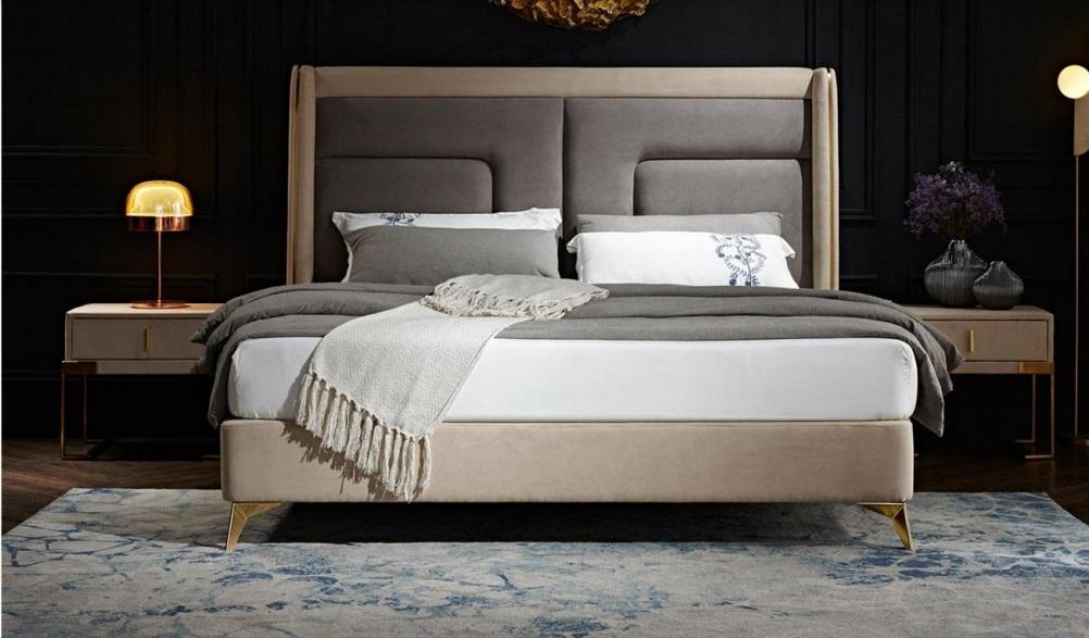 Luxus Schlafzimmer Bett Design Polster Betten Möbel Schlaf Hotel Doppel 180x200