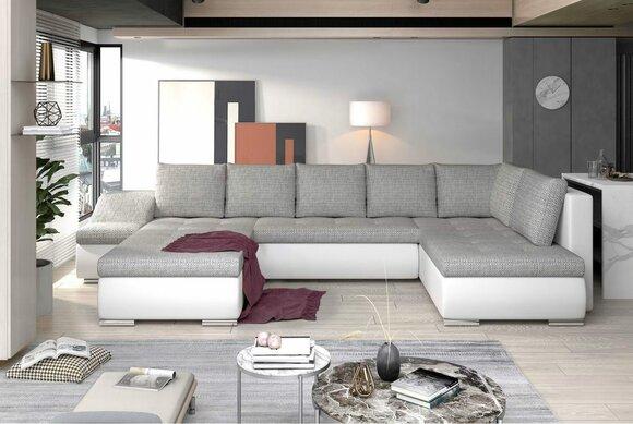 Designer Sofa Ecksofa Stoffsofa Bettfunktion Sofa Textil Eckcouch Couch Sofort