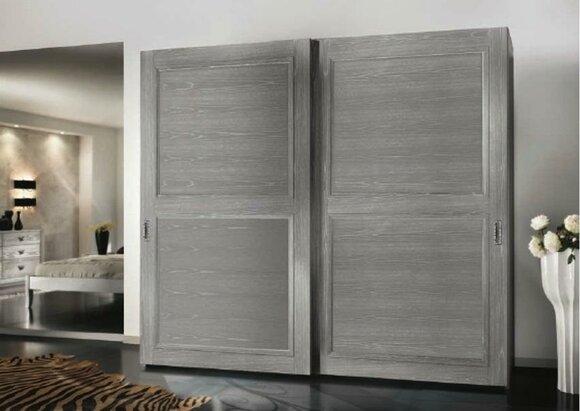Kleiderschrank Schrank mit Schiebetüren Schränke Holz Modern Möbel Einrichtung