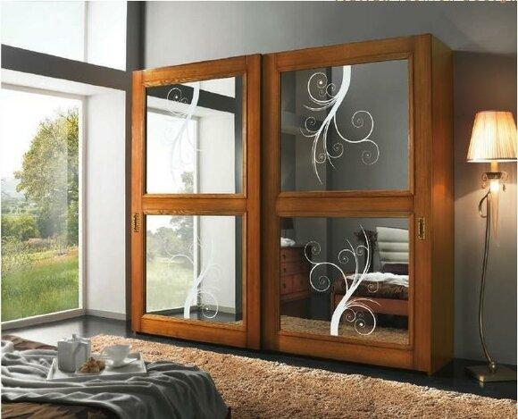 Kleiderschrank Schrank Schiebetüren Schränke Modern Möbel Schlafzimmer Italien