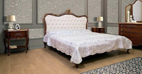 Bett 2x Nachttisch 3 Stück Schlafzimmer Set Design Möbel Modern Luxus Bett Set Neu