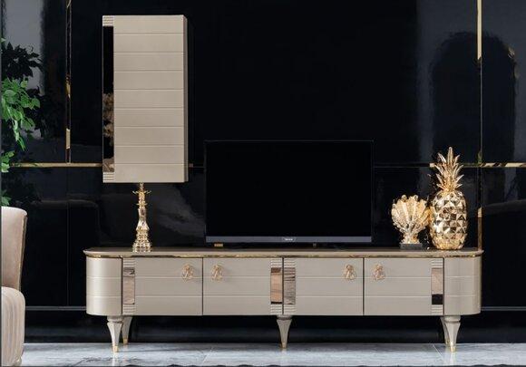 Sideboard Schrank Wand Moderne tv Holz Garnitur Set Möbel Wohnwand Vitrine rtv