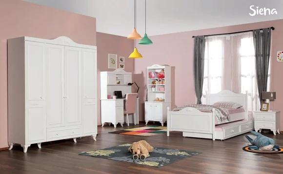 Kleiderschrank Schrank Klassische Schränke Möbel für Schlafzimmer Weiß