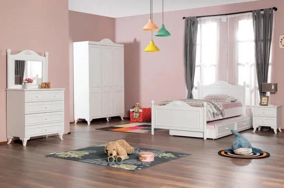 Teeneger Schlafzimmer Landhaus Stil Gästezimmer Möbel Komplett Set 5tlg.