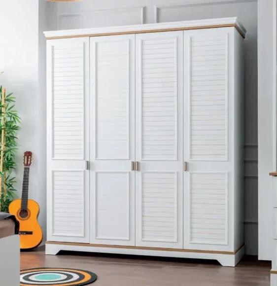 Kleiderschrank Weiß Schrank Design Modern Möbel Regal Schlafzimmer