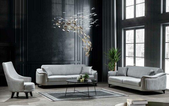 Sofagarnitur Sofa Luxus Garniur Sofas Sessel 331 Sitzer Modern 3tlg