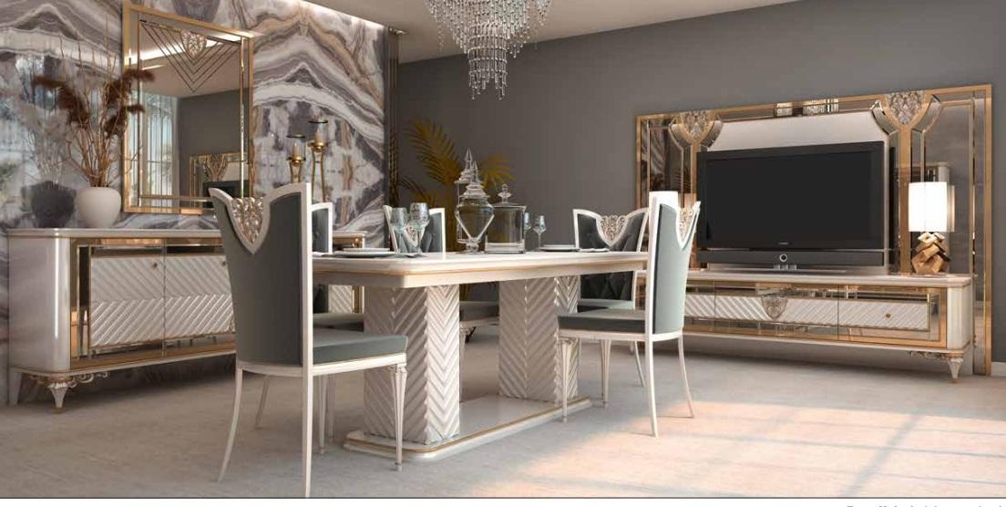 Luxus Esstisch Tisch Klassische Esstische Holz Design Barock Rokoko