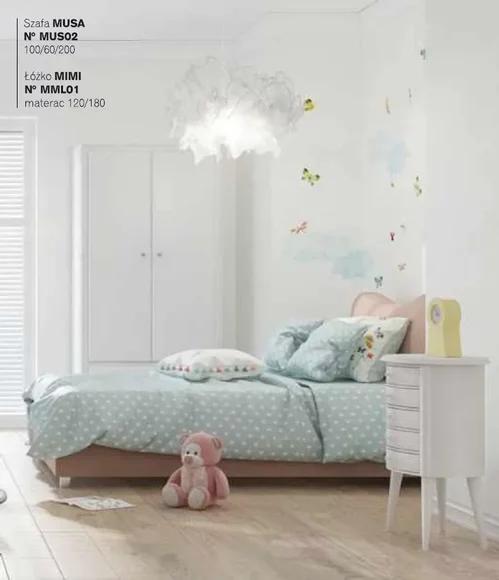 Kinderzimmer Kinderbett Bett Nachttisch Kleiderschrank Weiß Set 3tlg