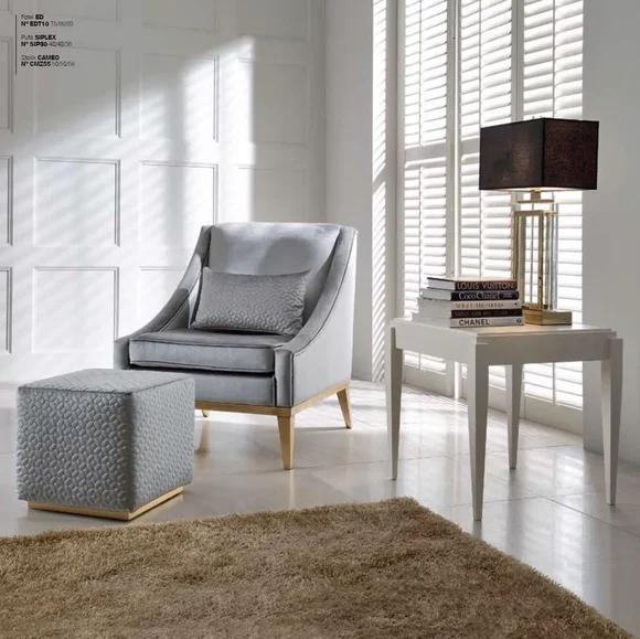 Gruppe Sessel Ohrensessel Beistelltisch Modern Set 2tlg Wohnzimmer