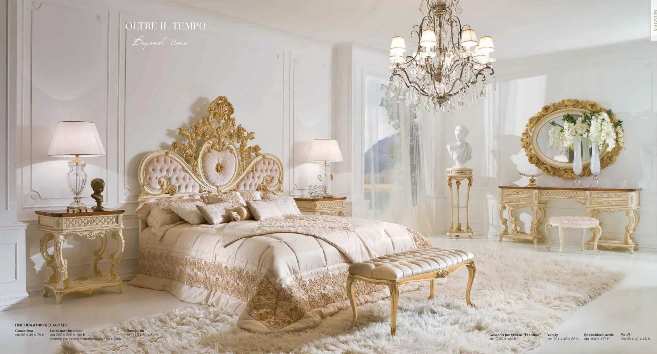 Luxus Schlafzimmer Doppel Bett Nachttisch Schminktisch Spiegel 8tlg