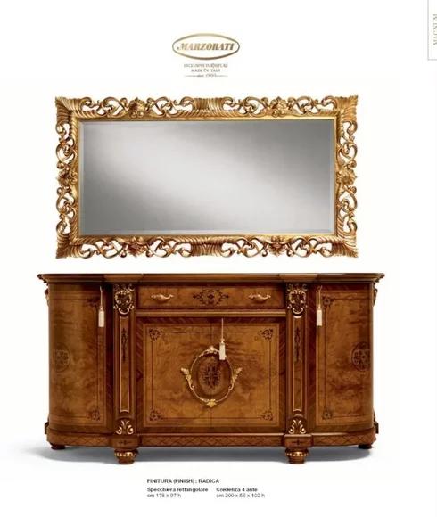 Wandspiegel Spiegel Gold Barock Schlafzimmer Design Stil Marzorati