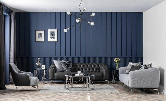 Sofagarnitur Komplette Couchgarnitur Sofa 431 Sitz Stoff 3tlg Schwarz