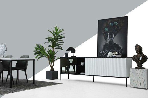 Sideboard Kommode Anrichte Holz Modern Weiß Wohnzimmer Kommoden Design