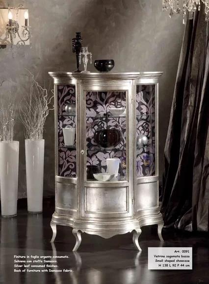 Vitrinen Glas Schrank Vitrine Wohnzimmer Anrichte Luxus Möbel Regal