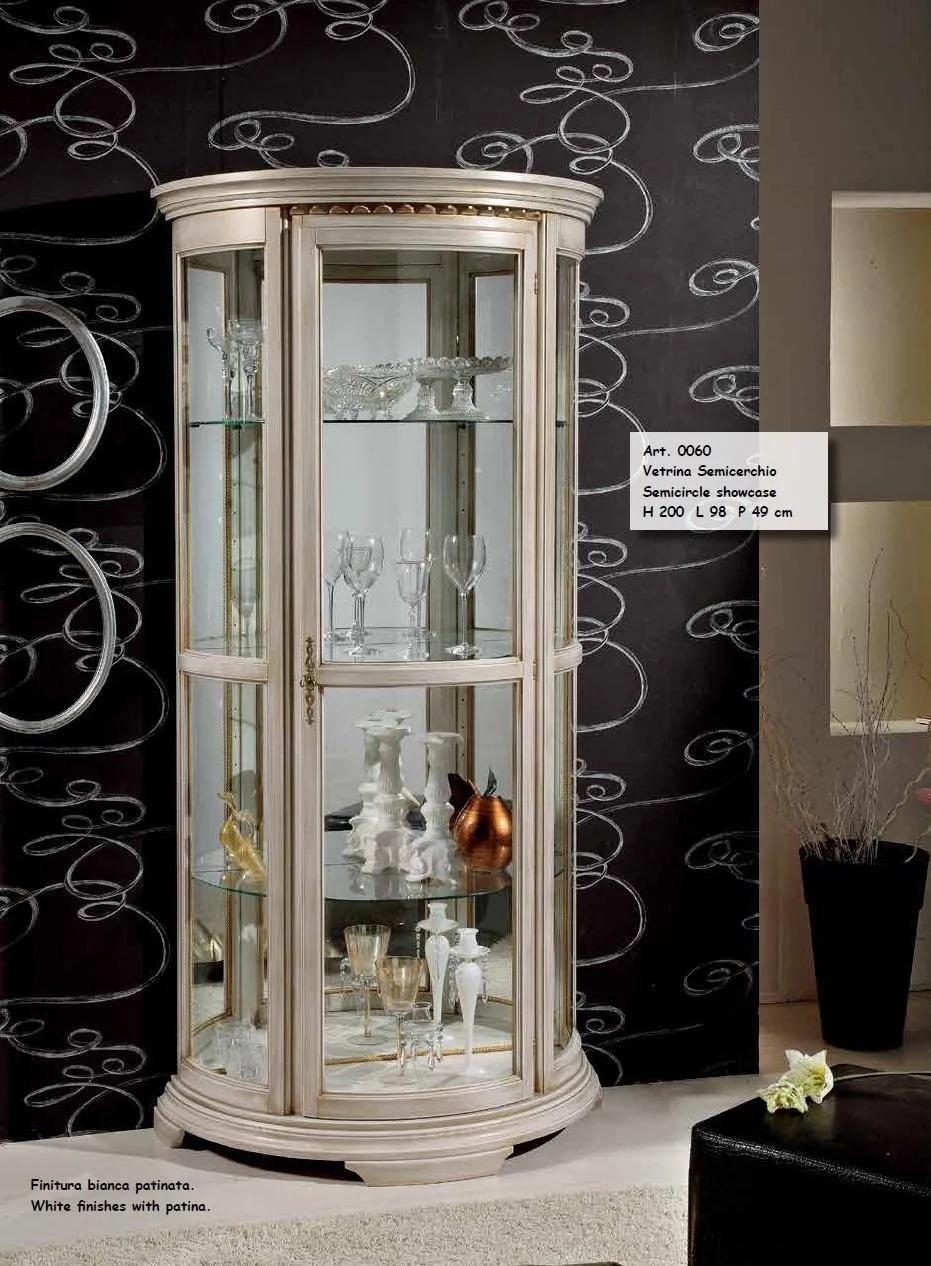 Klassisch Vitrinen Glas Holz Schrank Vitrine Wohnzimmer Luxus Braun