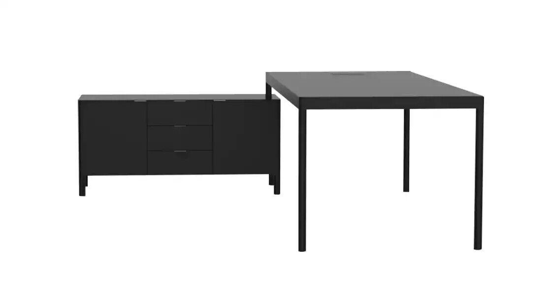 Eckschreibtisch Arbeits Schreib Büro Tisch Luxus Klasse Designer Möbel Tische1