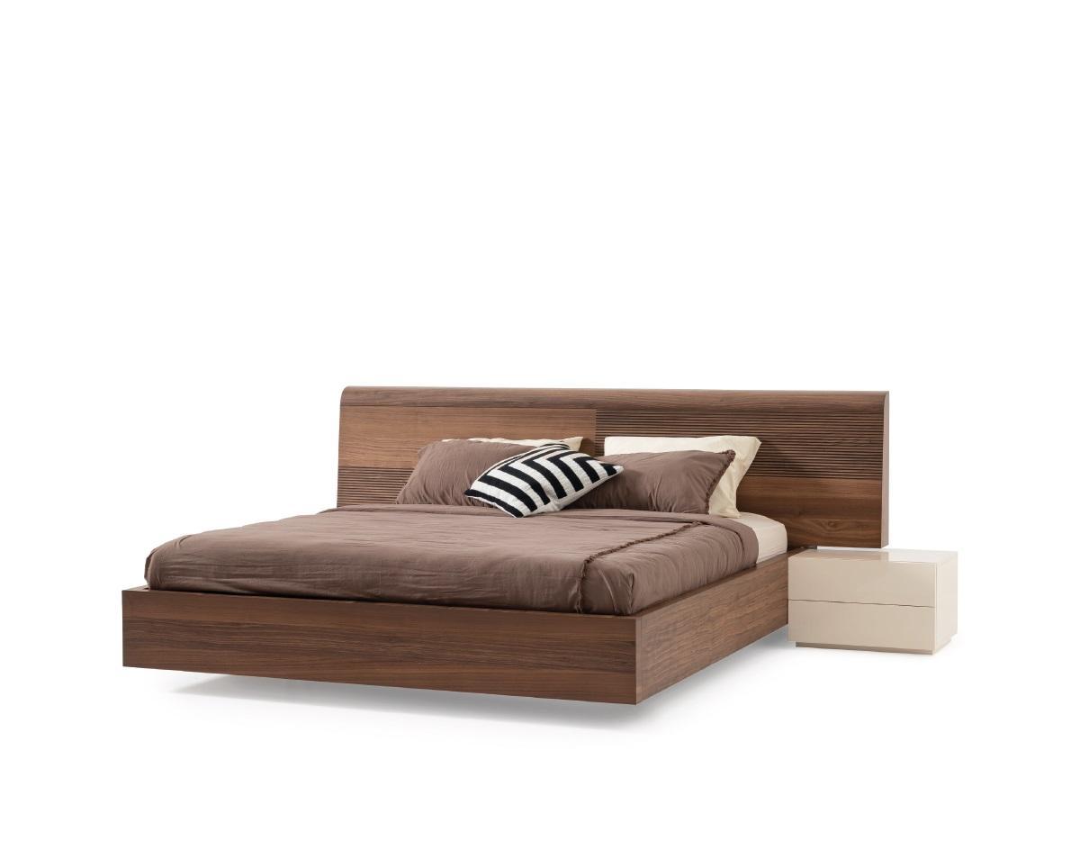 Luxus Schlafzimmer Bett Doppel Betten Design Möbel braun