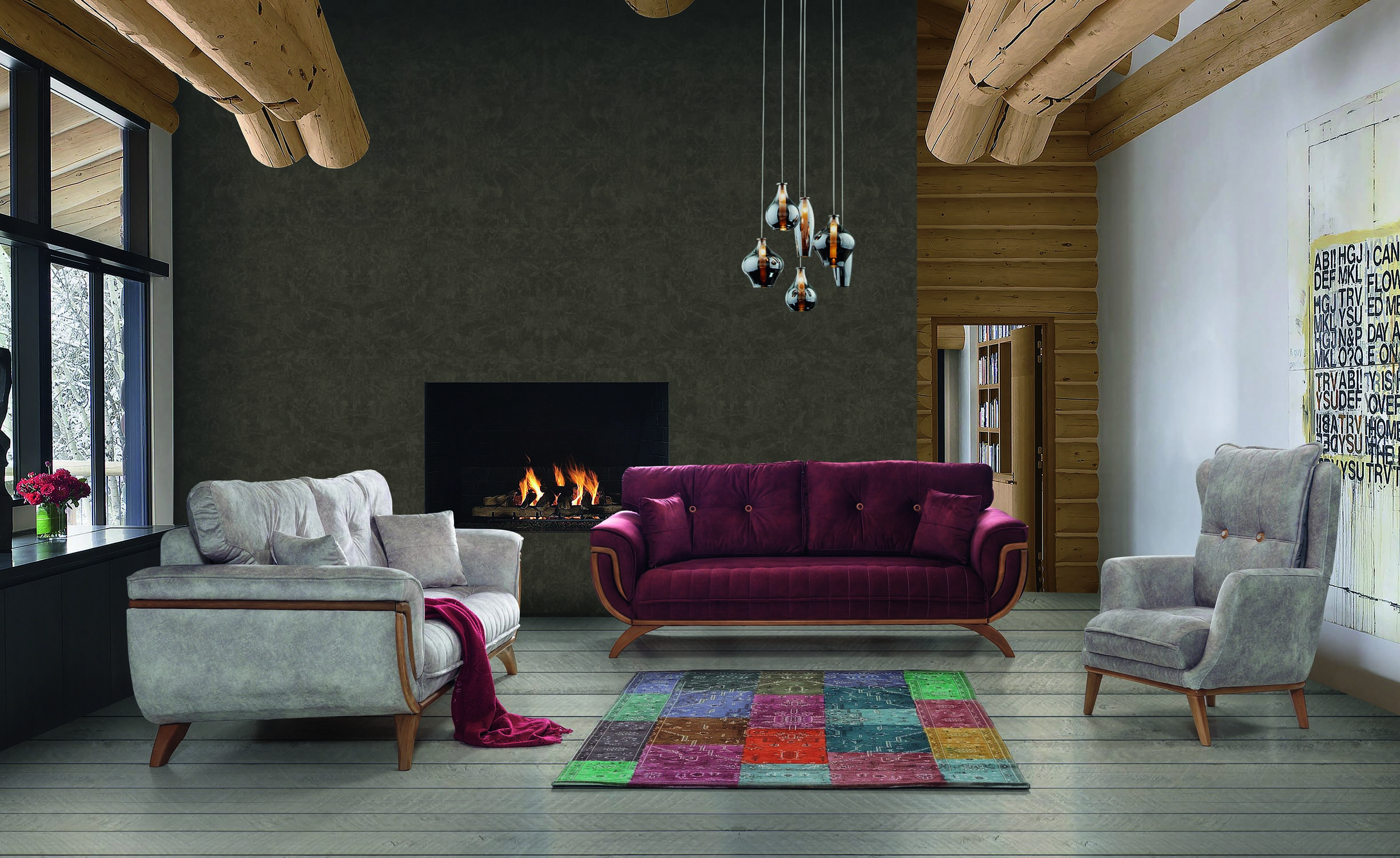 Sofa Set 331 Sitz Wohnzimmer Stoff Sofas Polster Couchen Design Sofagarnitur