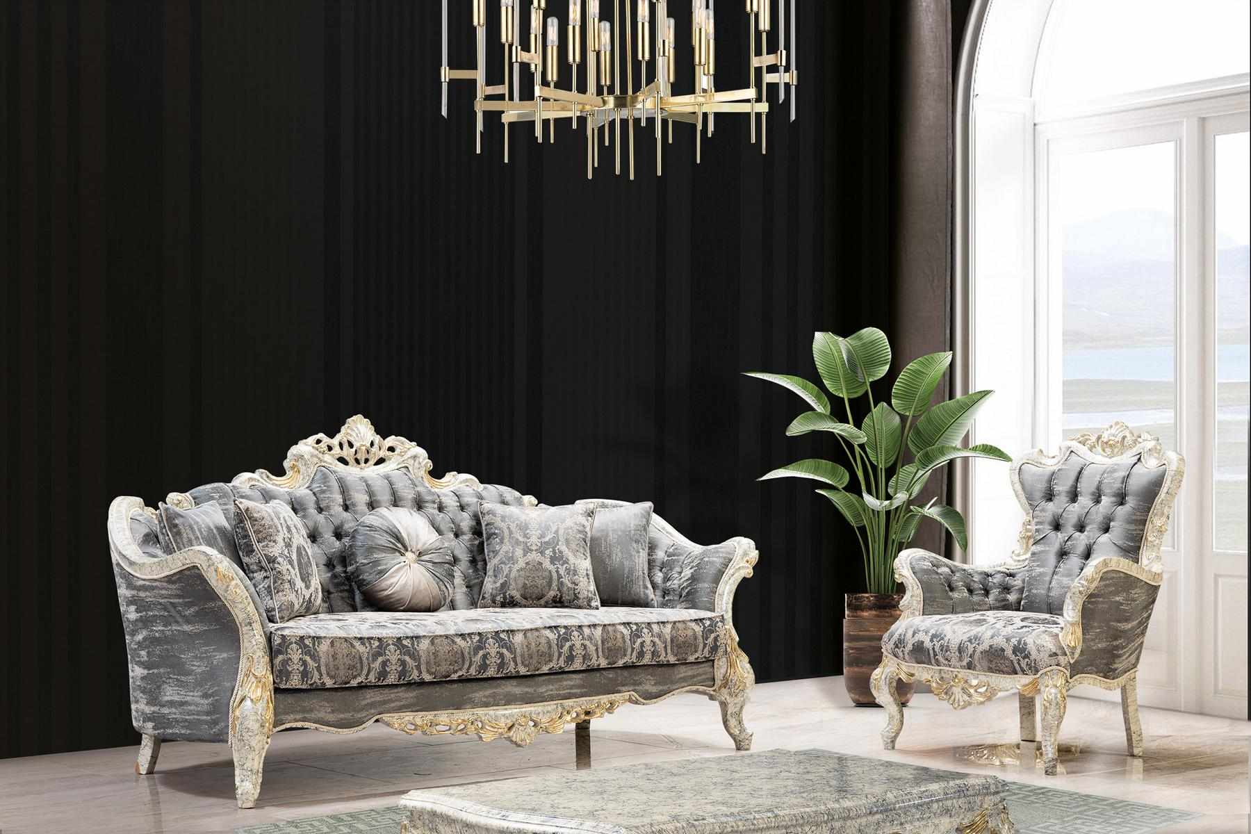 Sofagarnitur 3+1 Sitzer Wohnzimmer Sofa Couch Sessel Sofagarnitur Neu