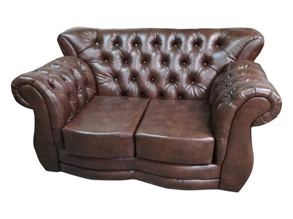 Sofa Chesterfield Luxus Couch 2 Sitzer Sofas Braun Ledersofa CouchenSofa Chesterfield Luxus Couch 2 Sitzer Sofas Braun Ledersofa Couchen