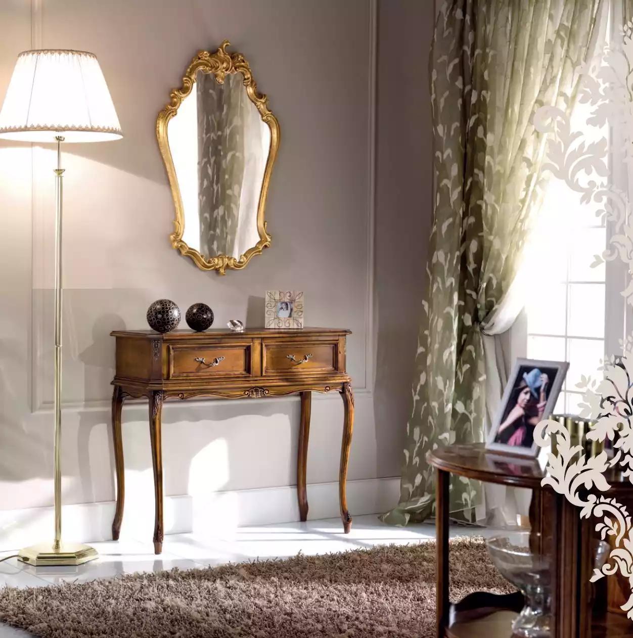 Klassischer Konsolentisch Moderne Holzmöbel Braun Schlafzimmer Möbel