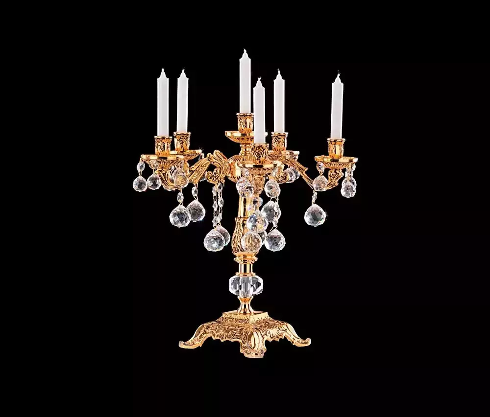 Kerzenständer Kerzenleuchter Kerzenhalter Tischleuchter Elegant Gold