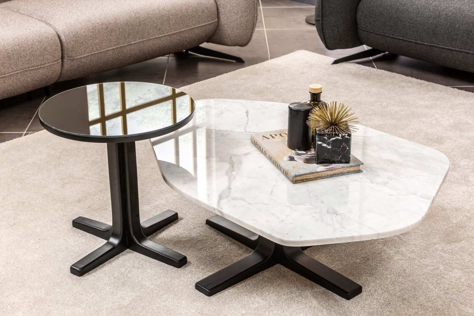 Gruppe Couchtische Kaffeetische Beisteltische Set 2tlg Luxus Tische