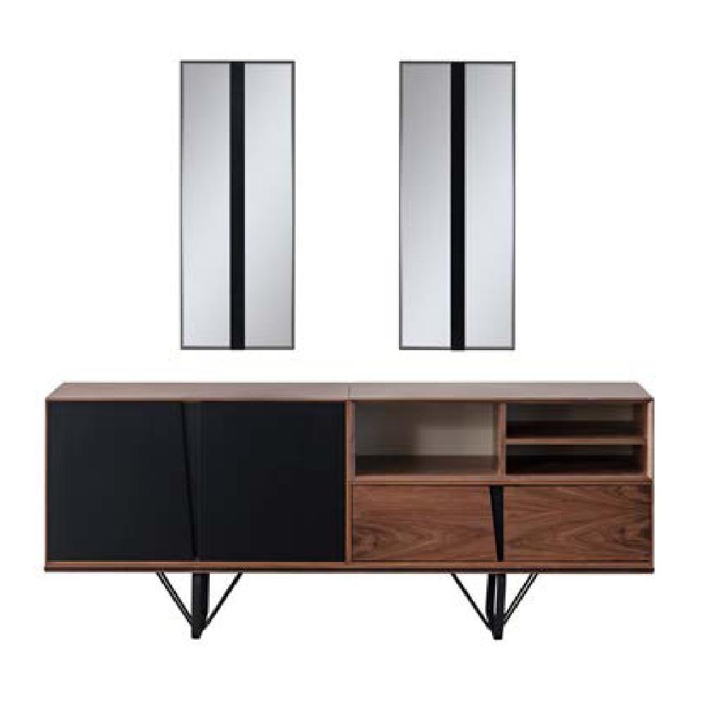 Holzschrank Kommode Sideboard Schrank Anrichte Braun Holz Esszimmer