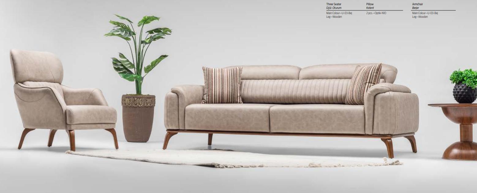 Komplette Beige Kunstleder Sofas Designer Leder Dreisitzer Einzel Sessel