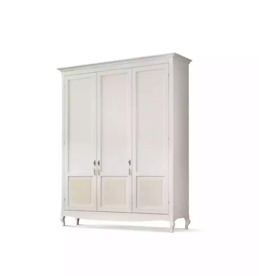 Kleiderschrank Schlafzimmer Holz Klassisch Design Möbel Weiß Schränke