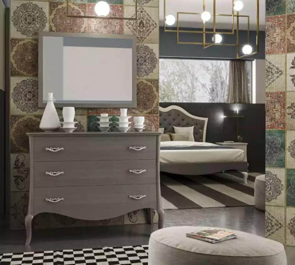 Kommode Spiegel Kommoden Schrank Luxus Regal Möbel Gruppe Neu Set 2tlg.