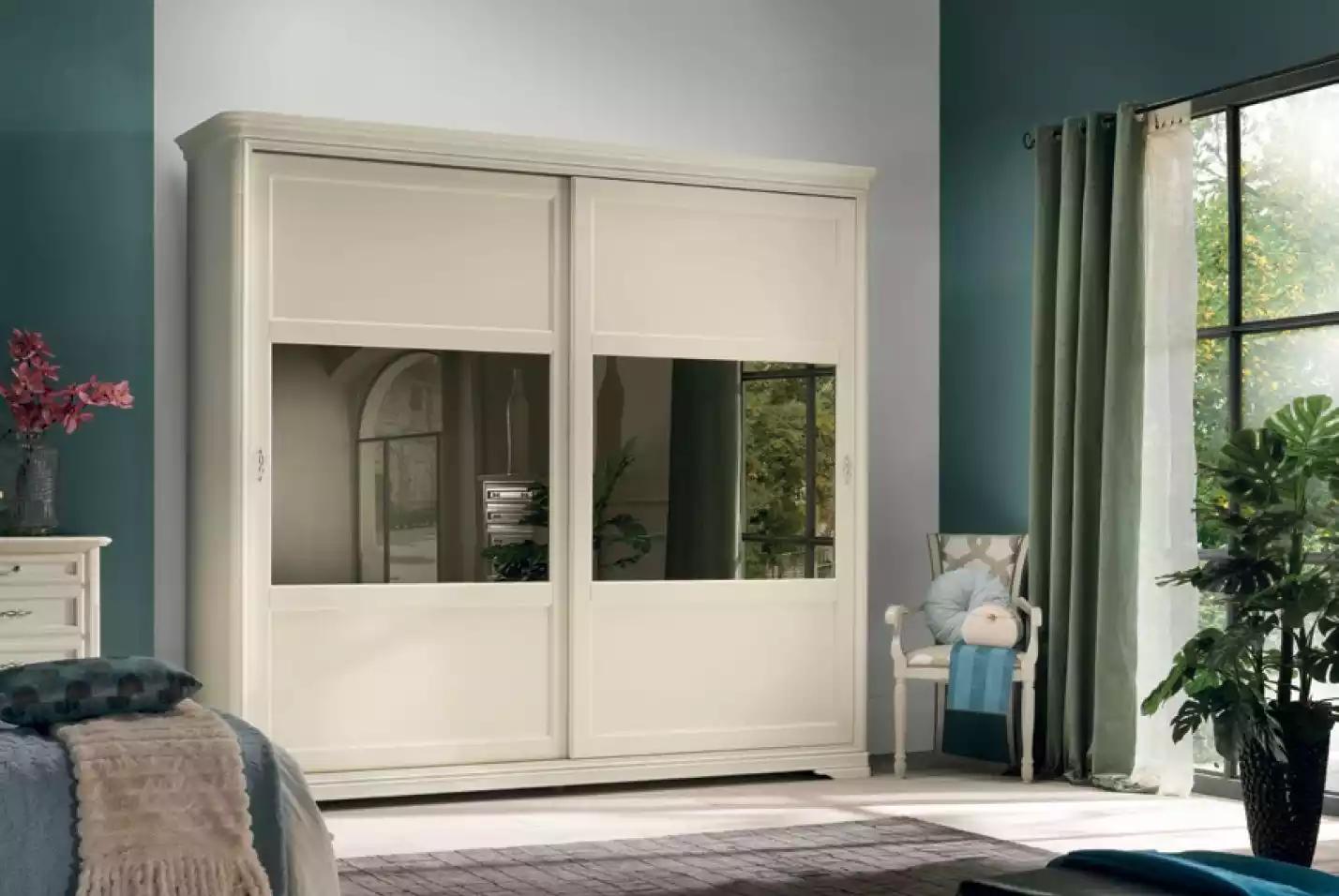 Kleiderschrank Schwebetüren Schrank Möbel Schränke Schlafzimmer Holz