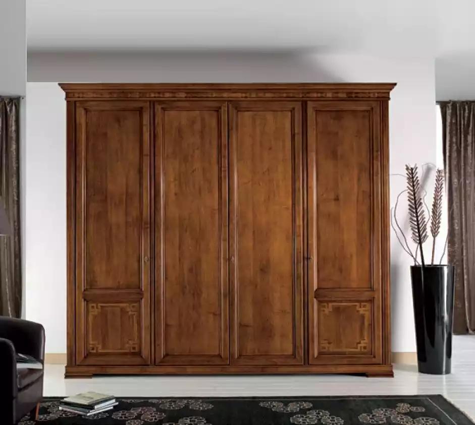 Kleiderschrank Schrank Luxus Holz Design Möbel Schlafzimmer Braun Neu