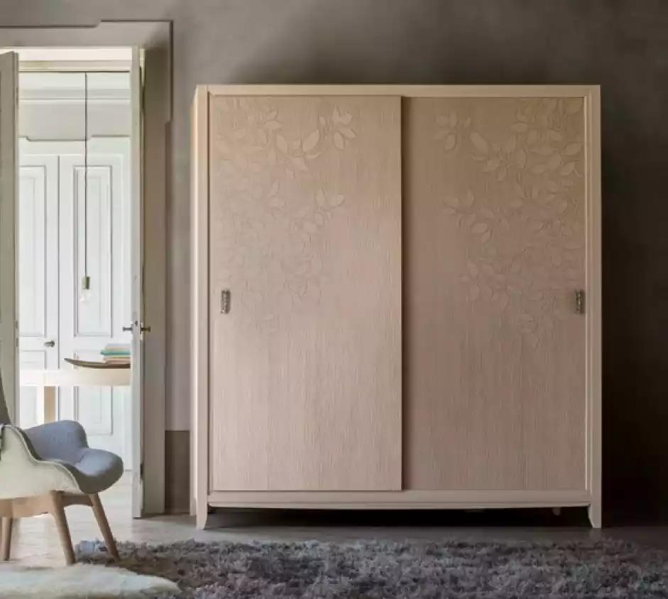 Kleiderschrank Schrank Möbel Schlafzimmer Schränke Holz Einrichtung Beige