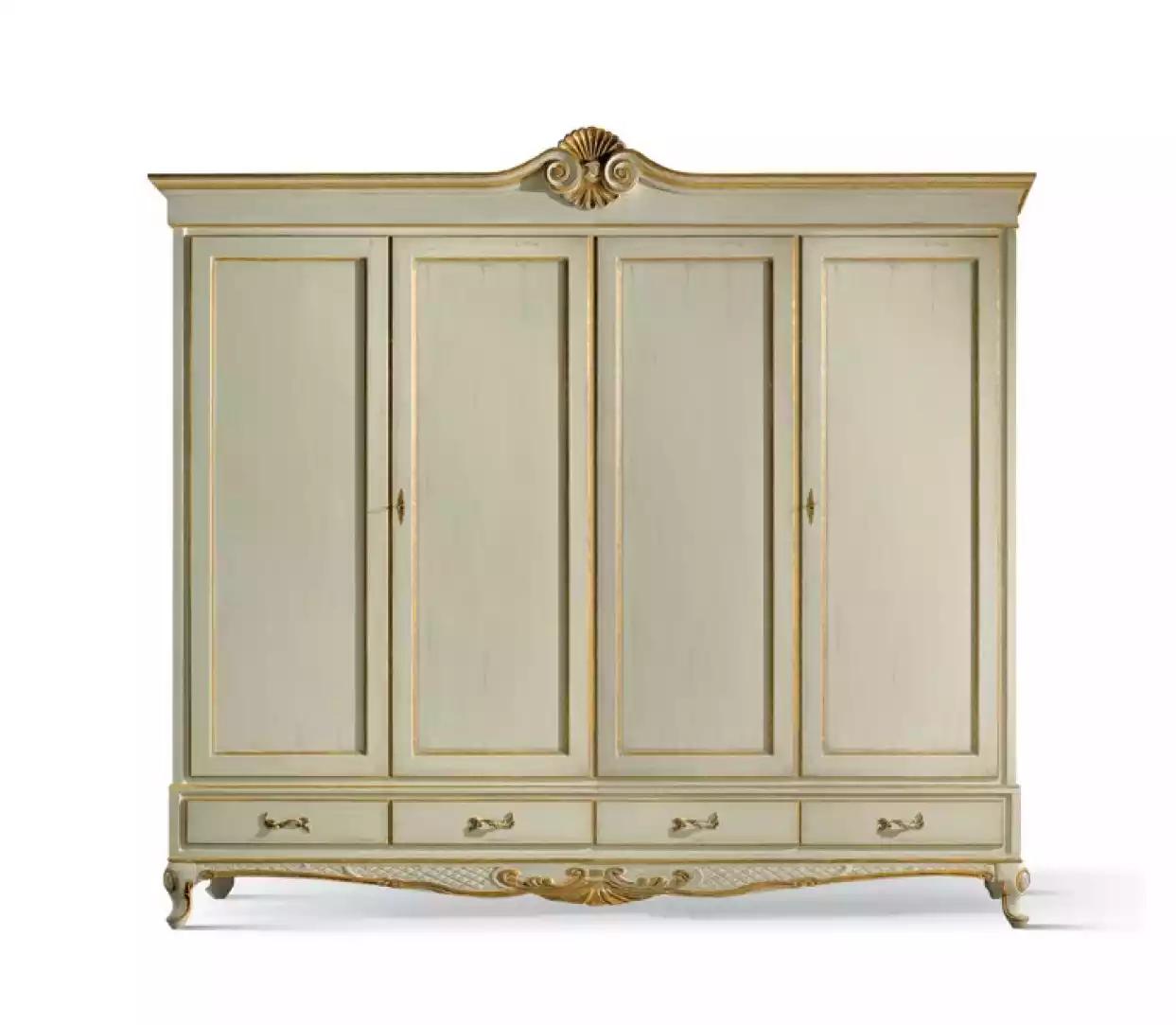 Kleiderschrank Schrank Luxus Schlafzimmer Holz Italienische Möbel Neu