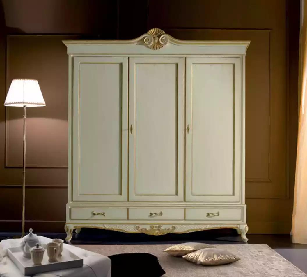Klassischer Stil Kleiderschrank Schrank Holz Garderobe Schlafzimmer Neu