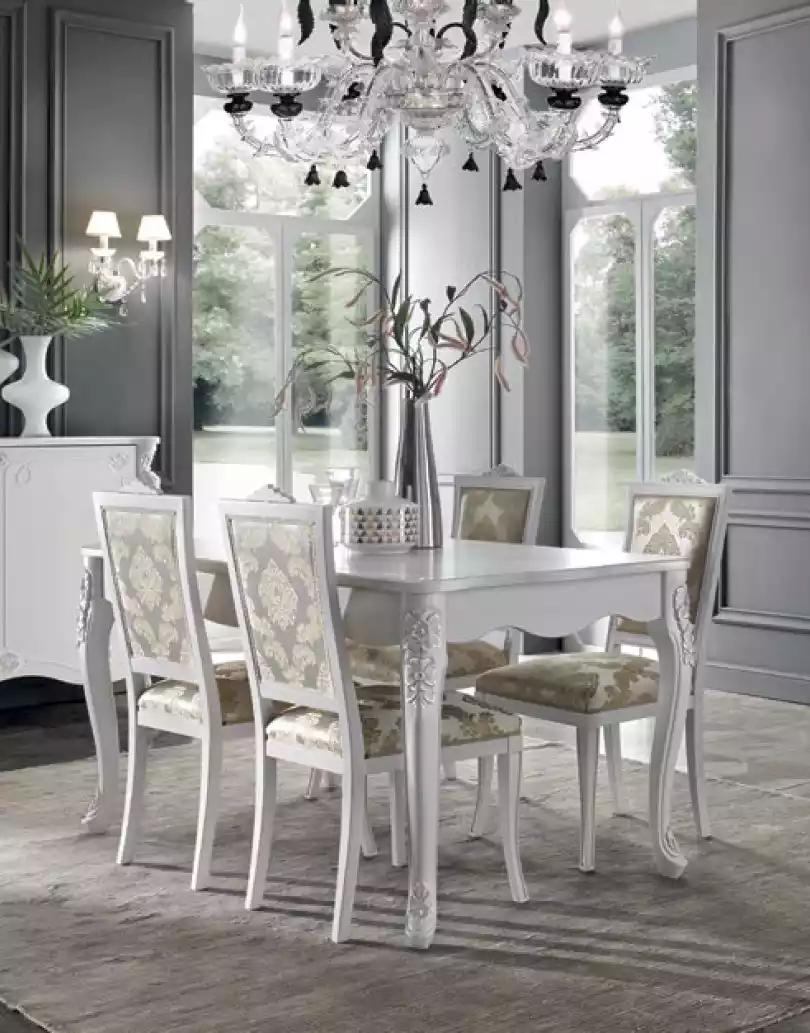 Komplett Set Esstisch 4x Stühle Esszimmer Set Ess Gruppe Holz Tisch 5tlg