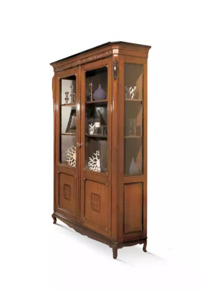Luxus Schrank Holz Möbel Vitrine Regal Design Klassische Glasschrank