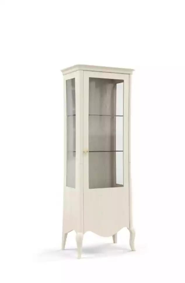 Vitrine Anrichte Luxus Glas Schrank Schranke Weiß Holz Design Möbel Neu