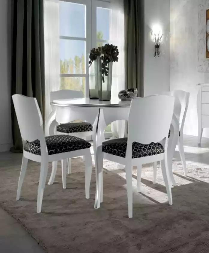 Esstisch Esszimmer Holz Weiß Rund Tisch Klassisch Italienische Möbel Tische Neu